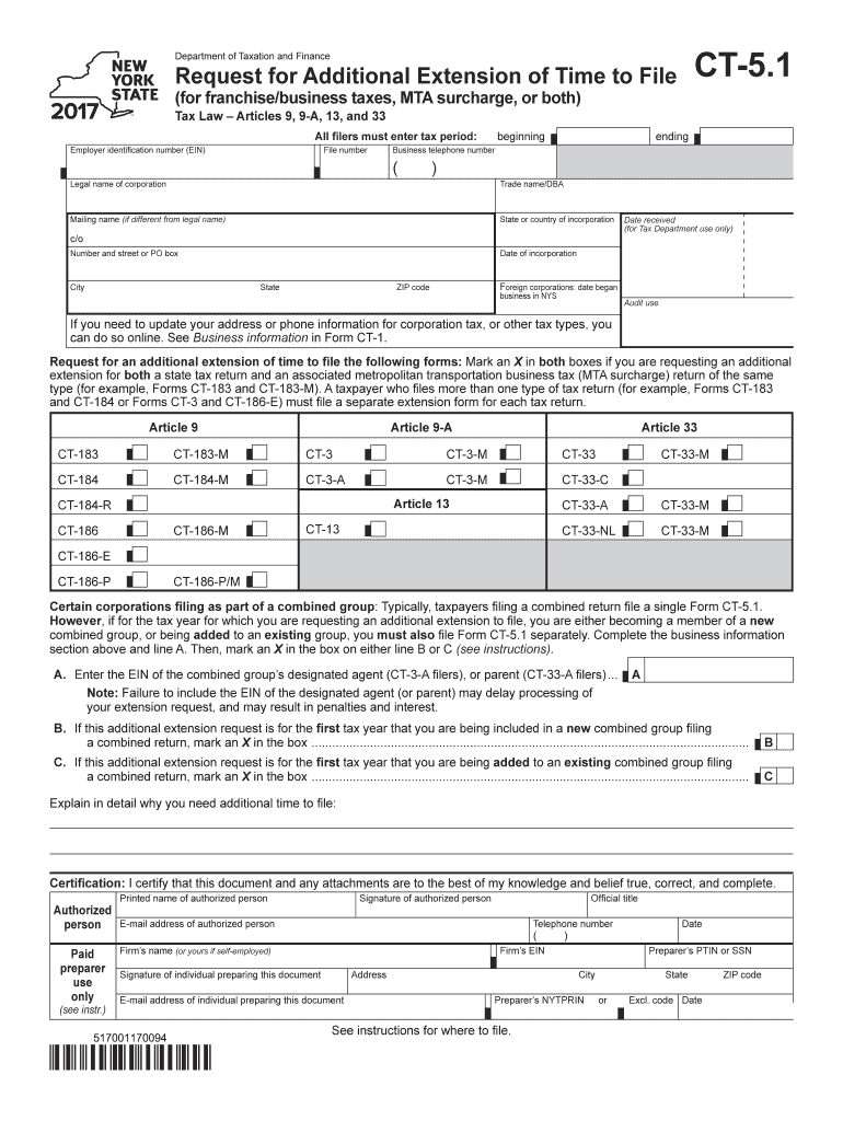  Ct 5 1 Form 2017