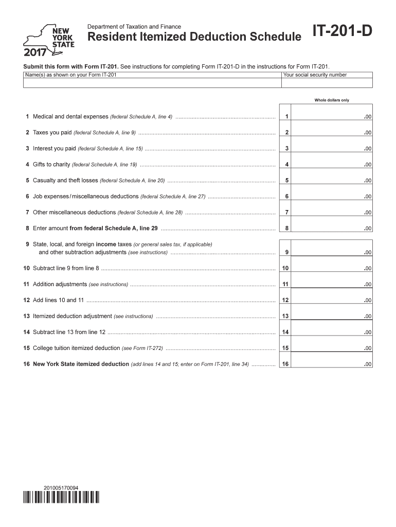  Ny it 201 D Form 2017-2024