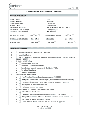 Purchasing Checklist Template  Form