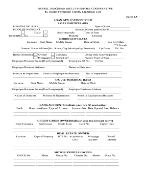 Bdmpc Loan Requirements  Form