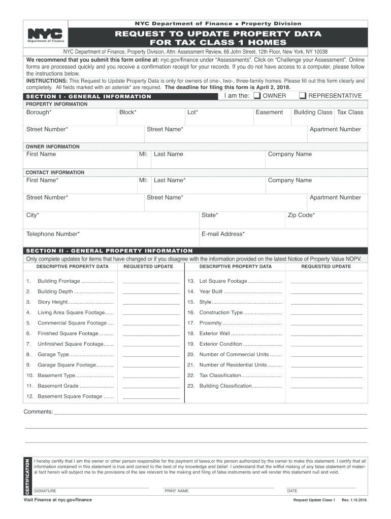  Update Property Data 2018-2024