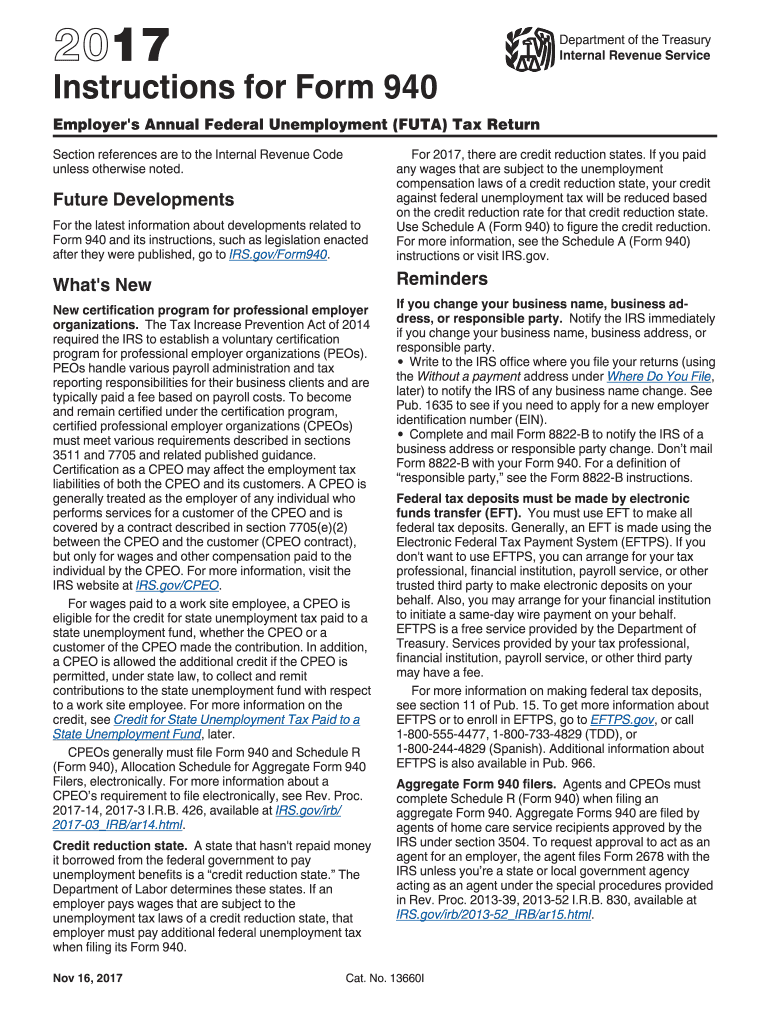  Instruction 940 Form 2017