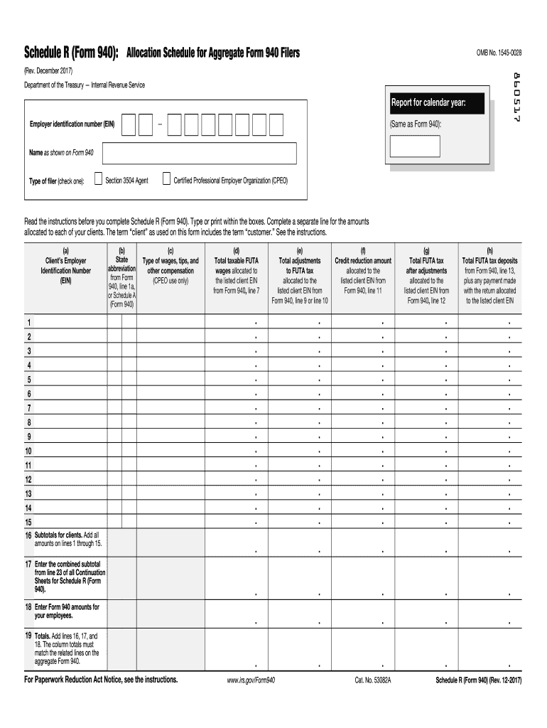 Irs 940 Instructions 20172024 Form Fill Out and Sign Printable PDF