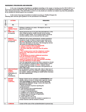 Aide Memoire Template  Form