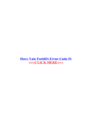 Yale Fault Code 522660 0  Form
