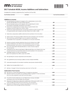 Complete This Schedule to Determine Line 3 and Line 6 of Form M1