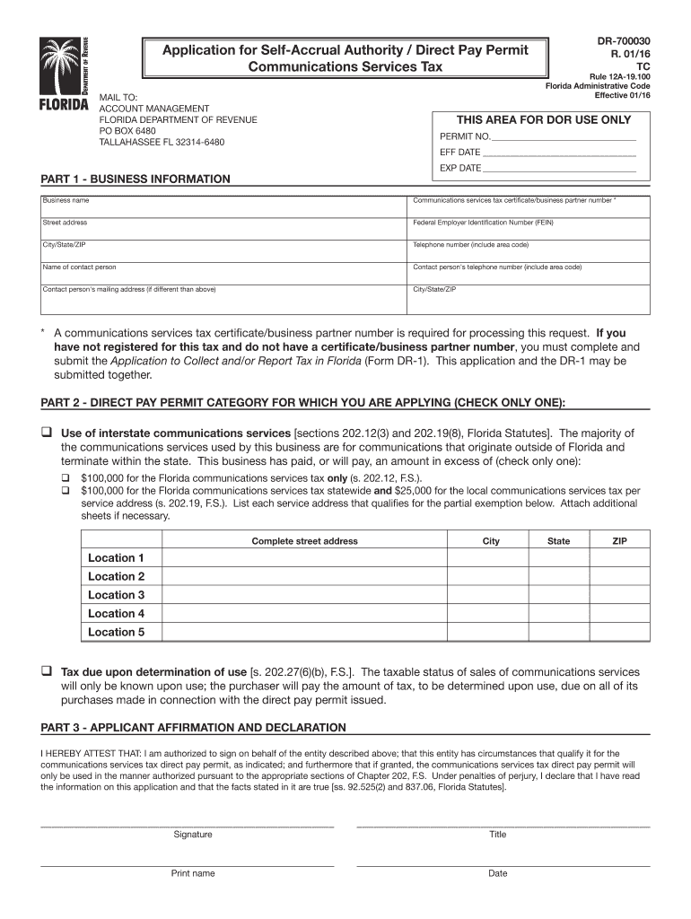  Application Self Accrual Authority 2016-2024