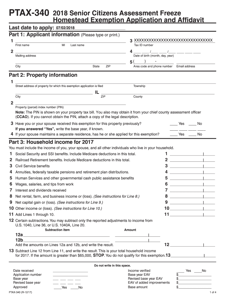 Get and Sign Form Ptax 340 Illinois 2018
