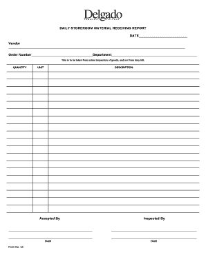  Receiving Report Template 2017