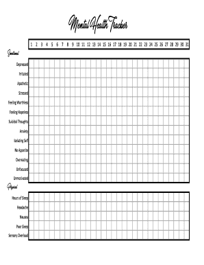 Mental Health Tracker  Form