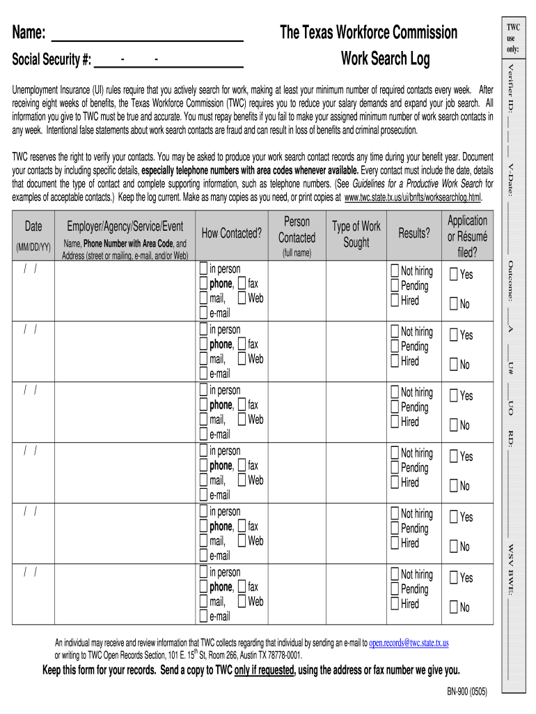  Unemployment Insurance UI Rules Require that You Actively Search for Work, Making at Least Your Minimum Number of Required Conta 2005-2024