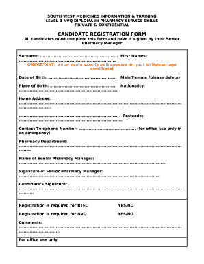 Nvq Certificate Templates  Form