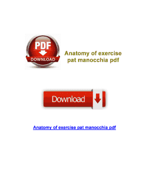 Anatomy of Exercise PDF  Form