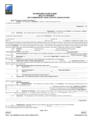 AIR COMMERCIAL REAL ESTATE ASSOCIATION AIR CRE  Form