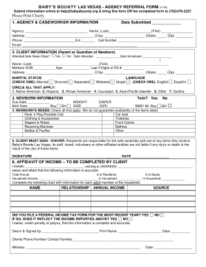 BABYS BOUNTY LAS VEGAS AGENCY REFERRAL FORM V17A