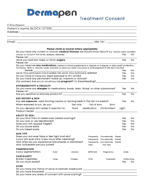 Dermapen Consent Form