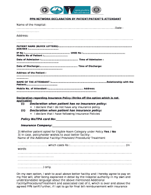 Ppn Declaration Form