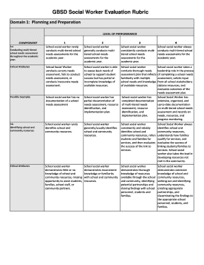 Social Worker Evaluation  Form