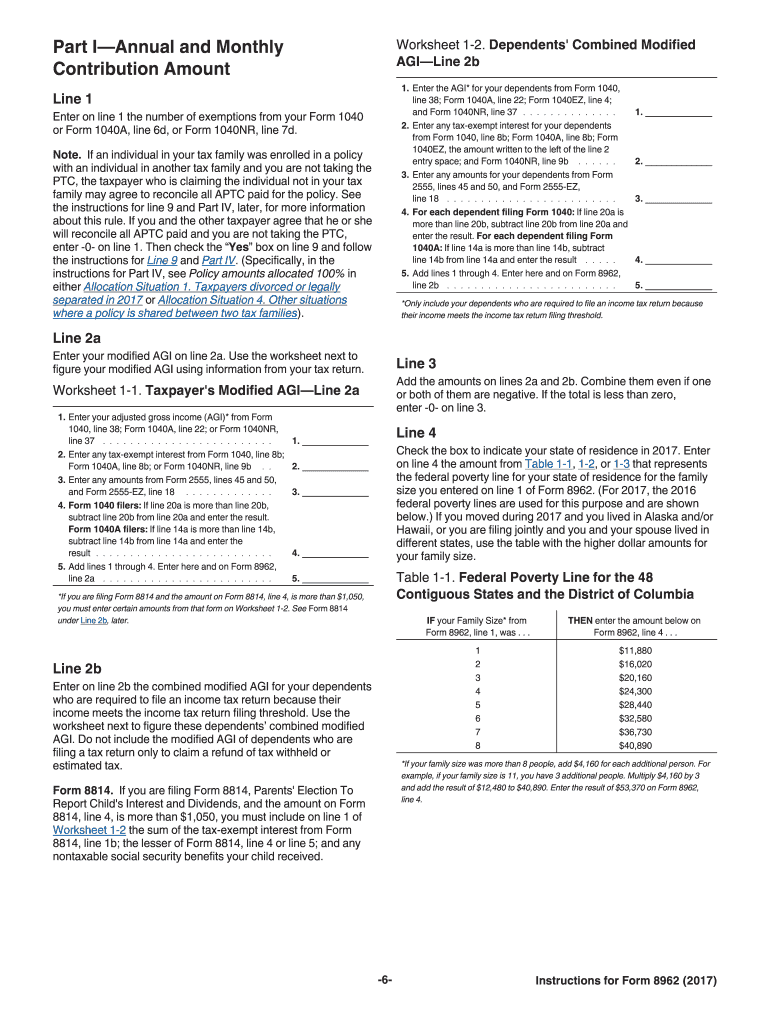  Instructions Tax Form 2017