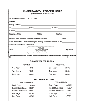 Choithram College of Nursing  Form