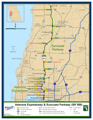 Suncoast Parkway Map  Form