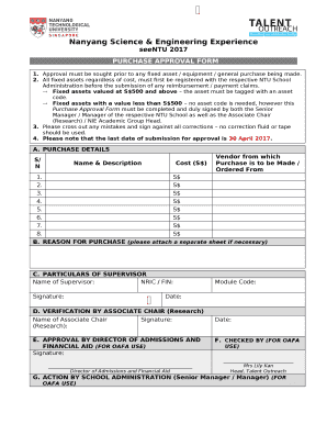 Purchase Approval Form Template