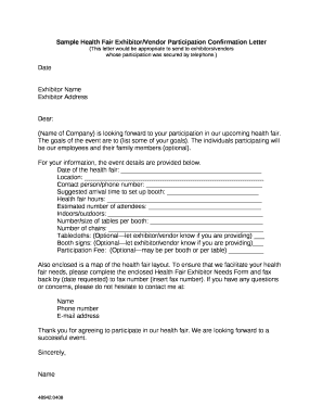 Confirmation Letter for Supply of Material  Form