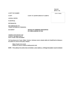 Statement of Claim CTS3780 Alberta Courts  Form