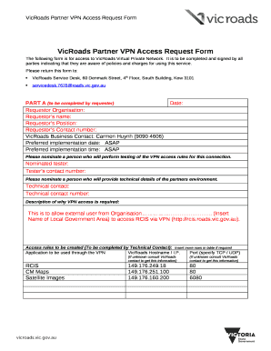 Vpn Access Request Form Template