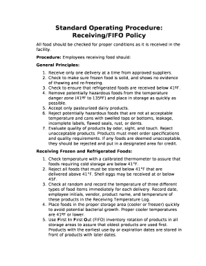 Fifo Sop PDF  Form