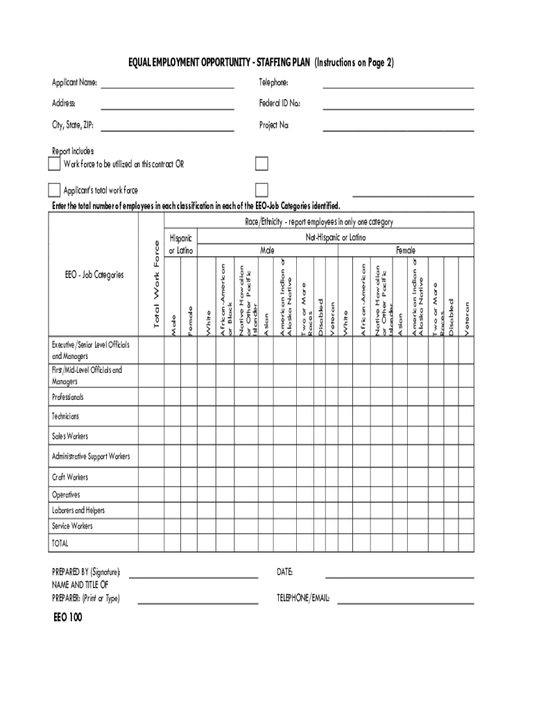  Staffing Plan and Instructions 2023-2024