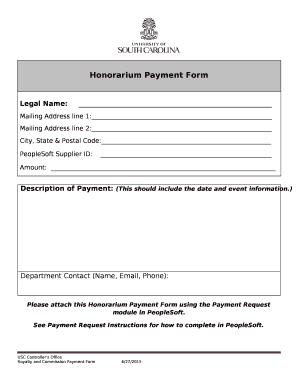 Honorarium Receipt Format