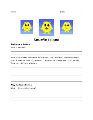 Snurfle Island Worksheet Answers  Form