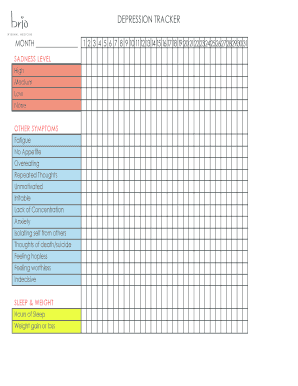 DEPRESSION TRACKER  Form