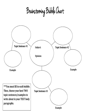 Brainstorming Bubble Chart  Form