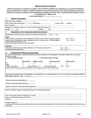 Ilo Medical Form