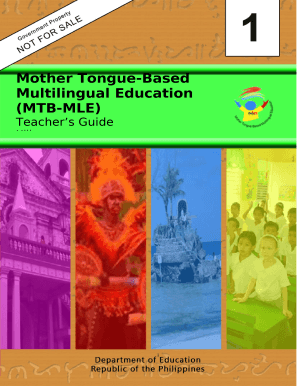 Detailed Lesson Plan in Mtb Mle Grade 1 Hiligaynon  Form