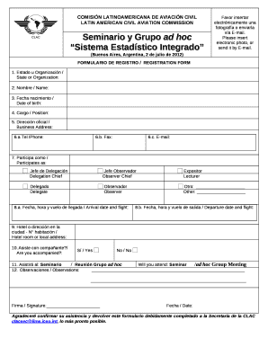 Printable Reg 262 Template  Form