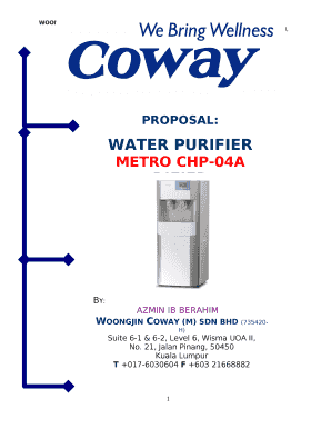 Coway Template  Form