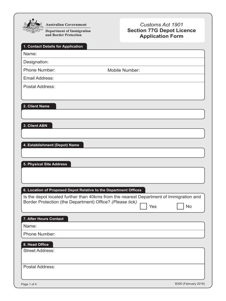 Get and Sign 77g Depot 2016-2022 Form