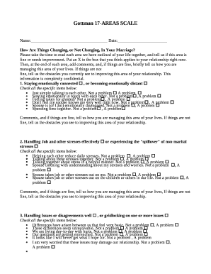 Gottman 17 Areas Scale  Form