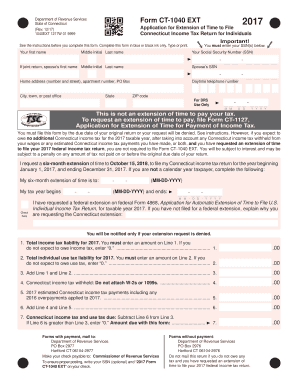 Connecticut Form CT-1040 EXT