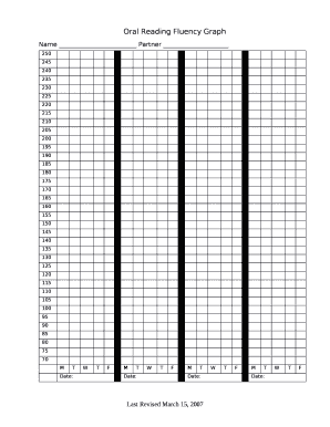 Fluency Graph Template  Form
