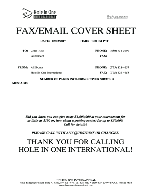Email Cover Sheet  Form