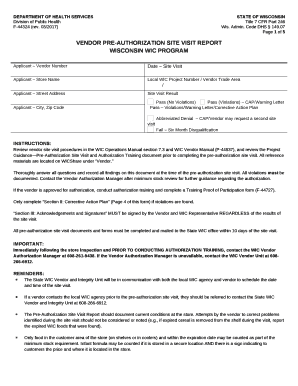 Supplier Visit Report  Form