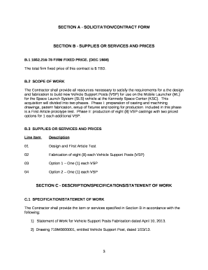 Fixed Price Contract Template  Form