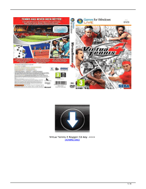 Virtua Tennis 4 Product Key  Form