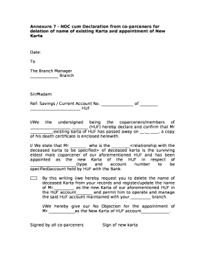 Noc Self Declaration  Form