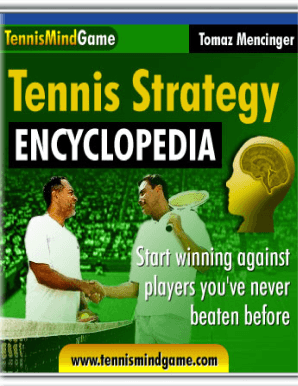 Tennis Strategy Encyclopedia PDF  Form
