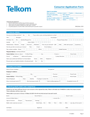 Telkom Application Form